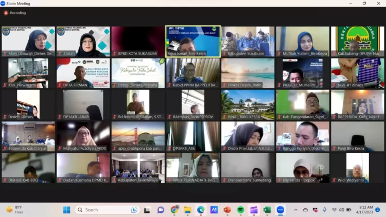Pemkot Depok Jadi Pemateri Sharing Session Instrumen Kota Sehat Tingkat Provinsi