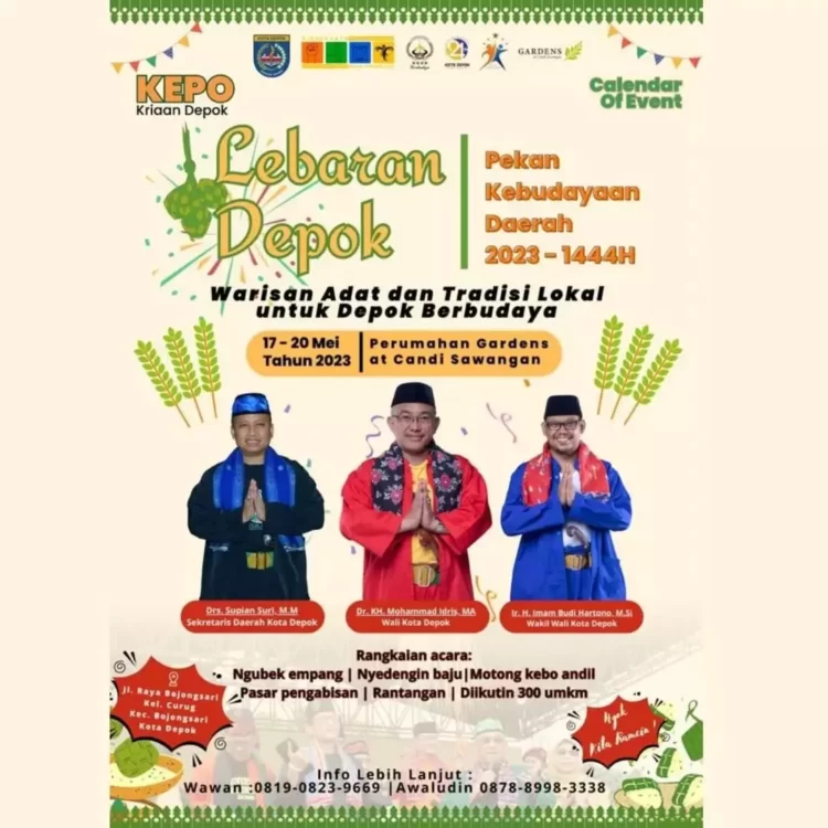 Catat! Tanggal Acara Lebaran Depok 2023 di Bojongsari, Dari Ngubek Empang, hingga Nyedengin Baju