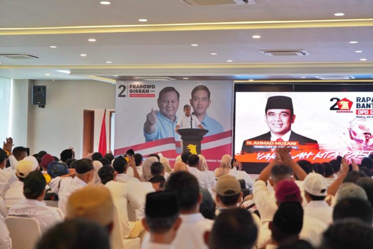 Muzani: Orang Banten Ingin Prabowo Presiden karena Suka dengan Ketegasannya